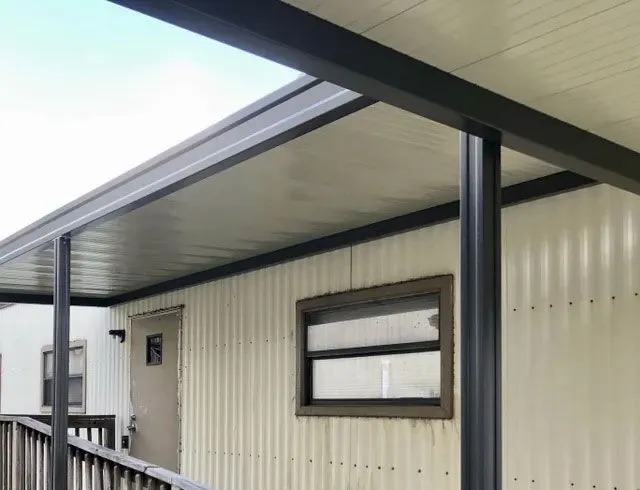 School walkway cover and canopy installed by Kool Covers