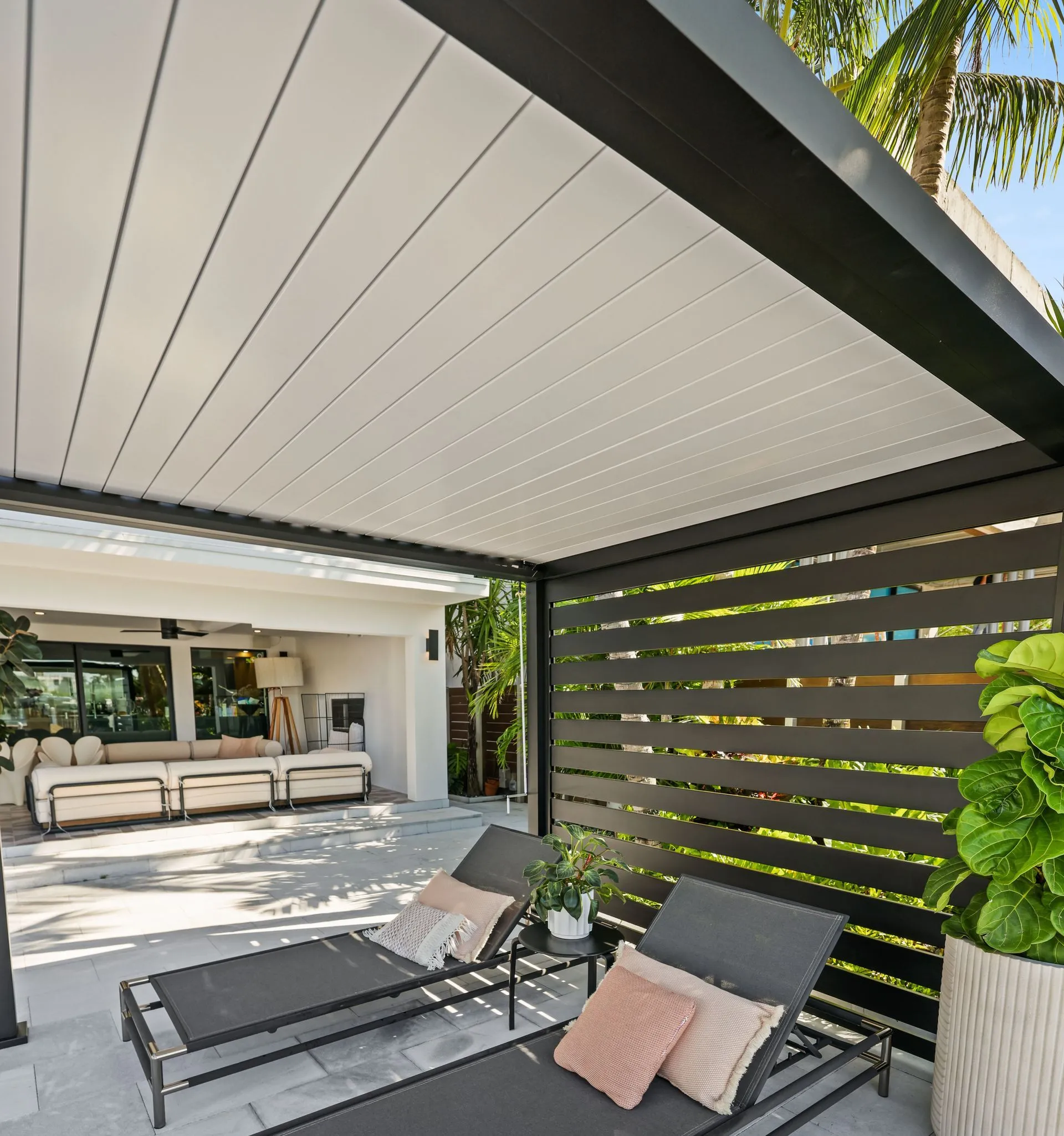 K-Bana outdoor cabana installed by Kool Covers