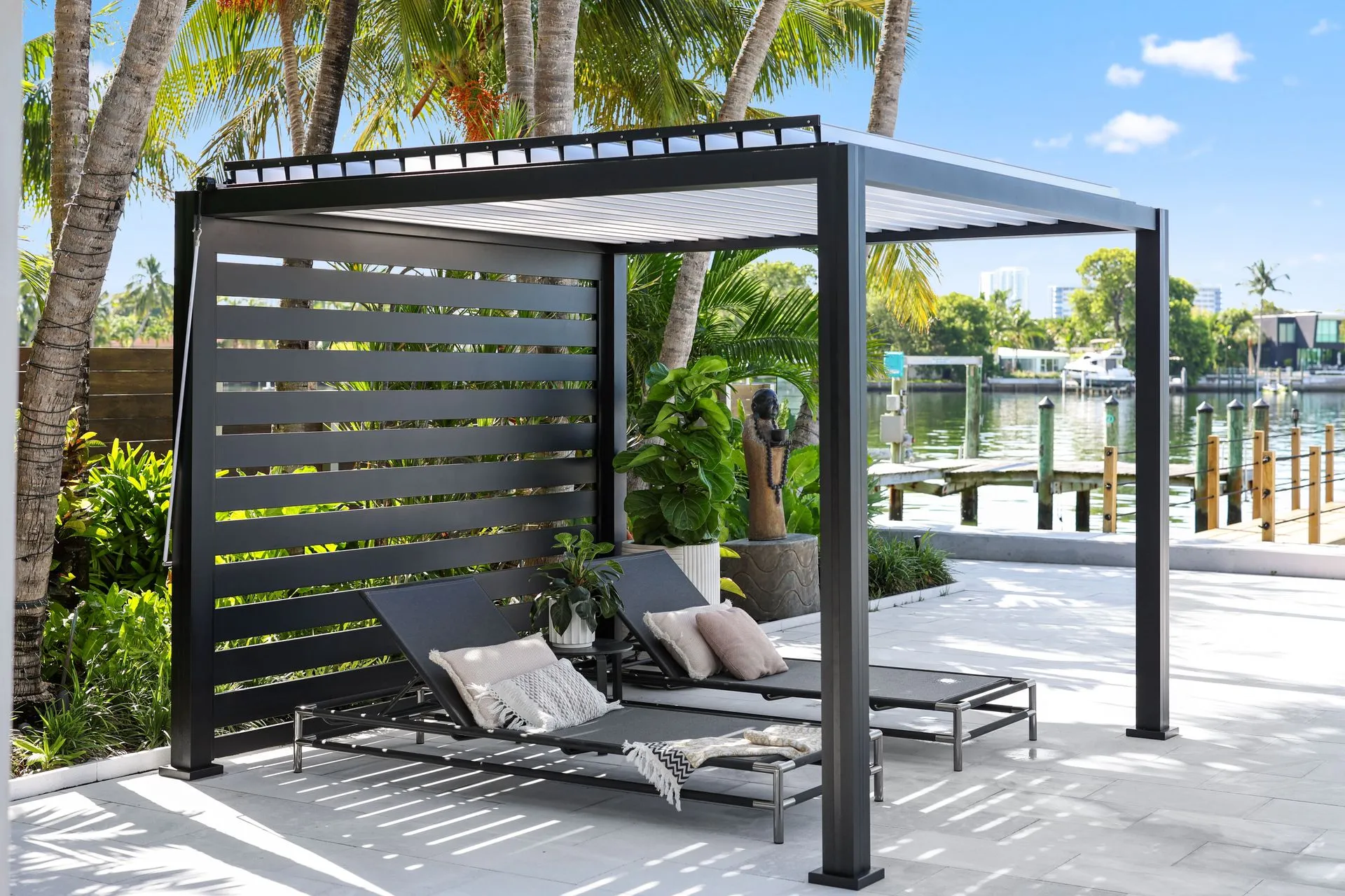 K-Bana outdoor cabana installed by Kool Covers
