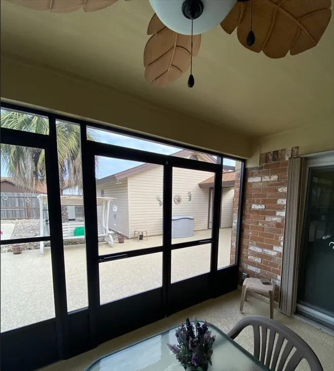 Screen room enclosure installed by Kool Covers
