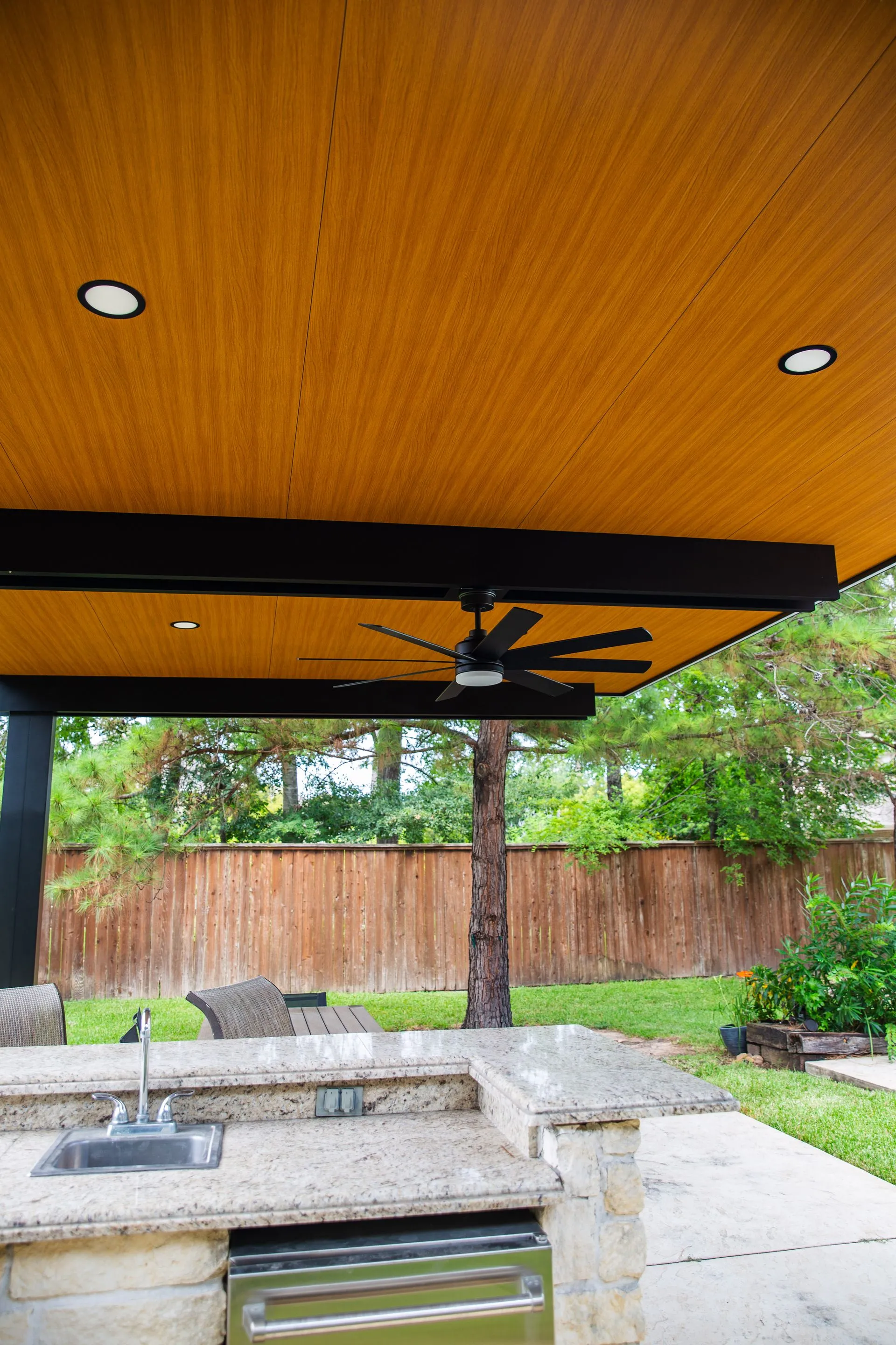 Aluminum patio cover installed by Kool Covers