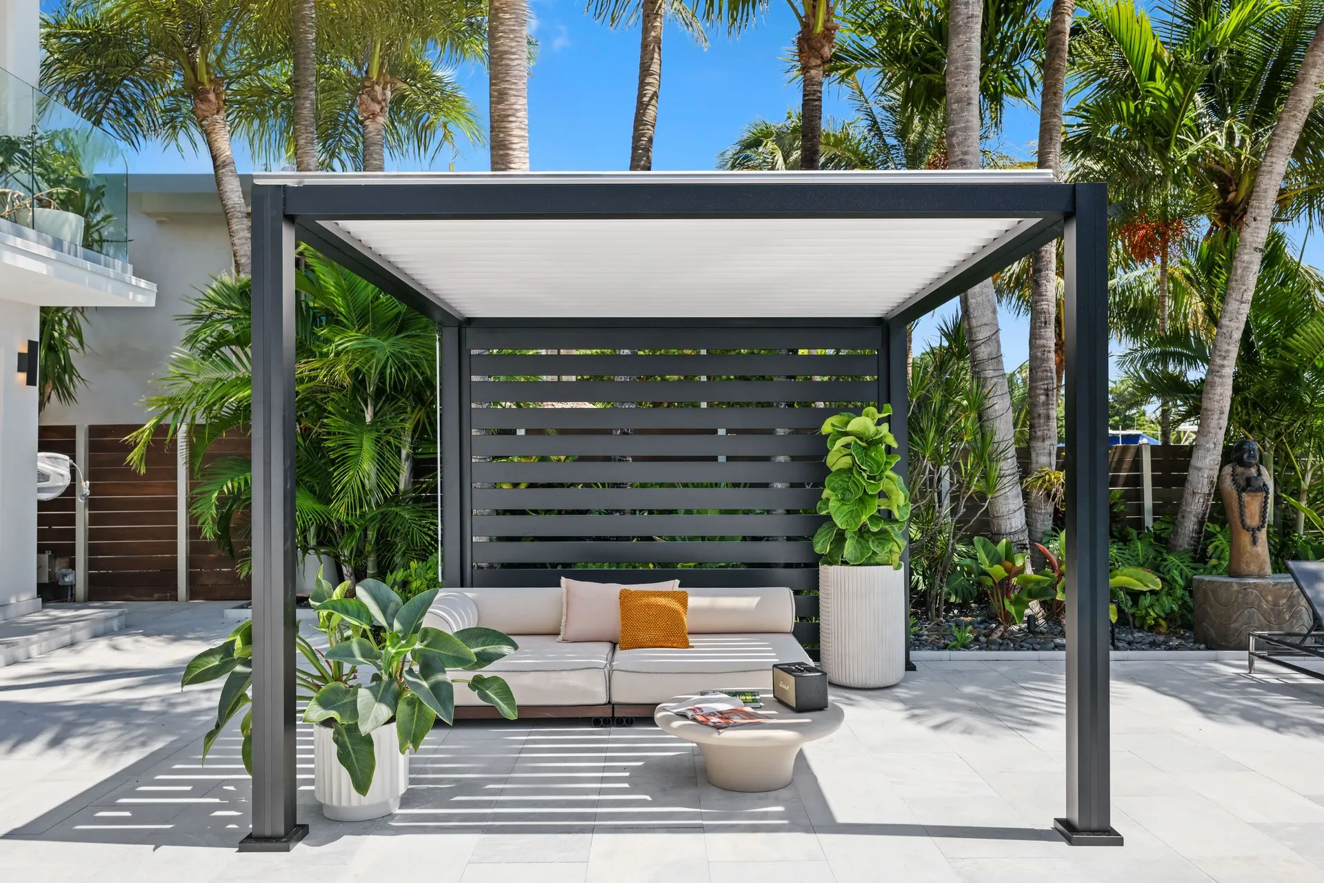 K-Bana outdoor cabana installed by Kool Covers