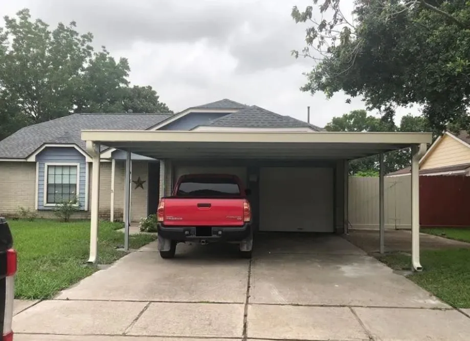 Galvanized steel carport installed by Kool Covers