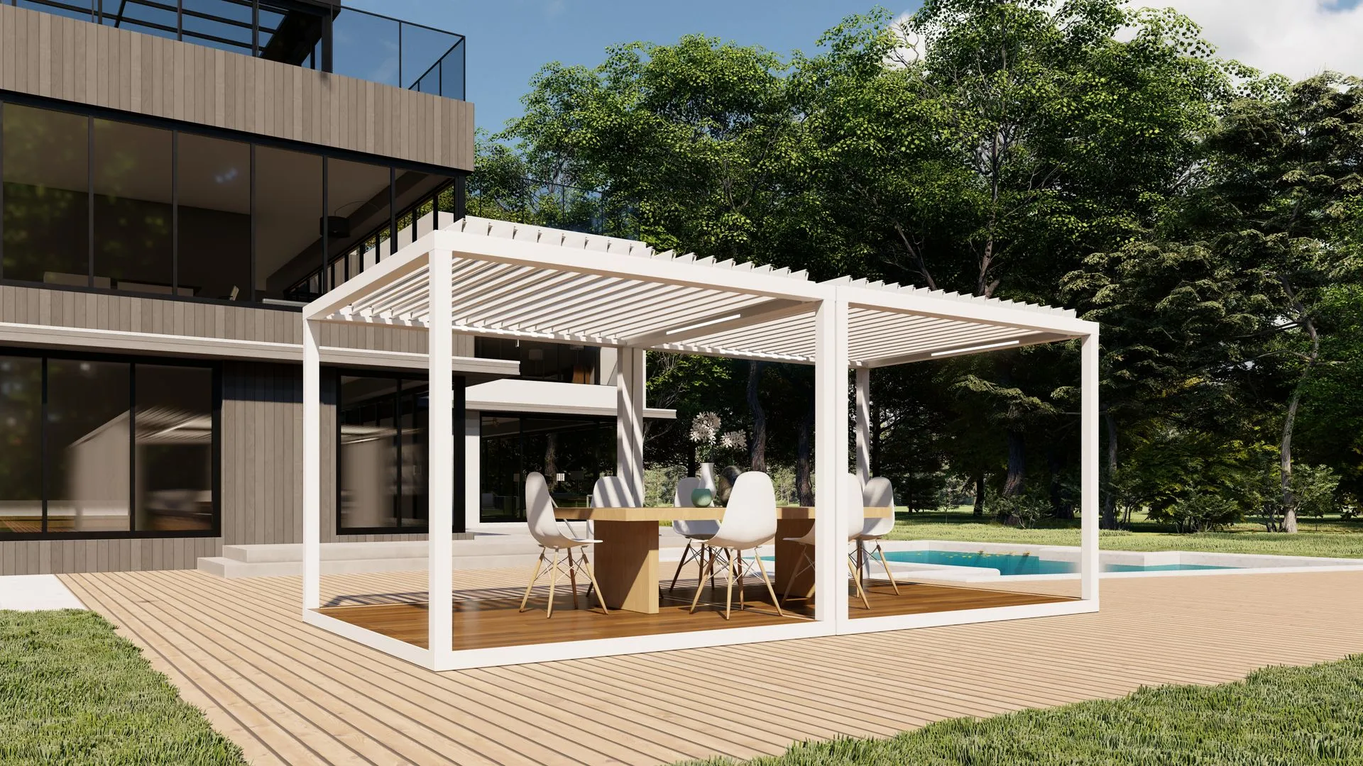 K-Bana outdoor cabana installed by Kool Covers