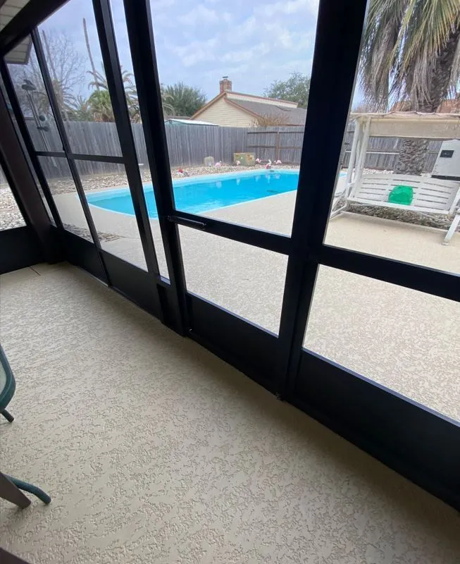 Screen room enclosure installed by Kool Covers