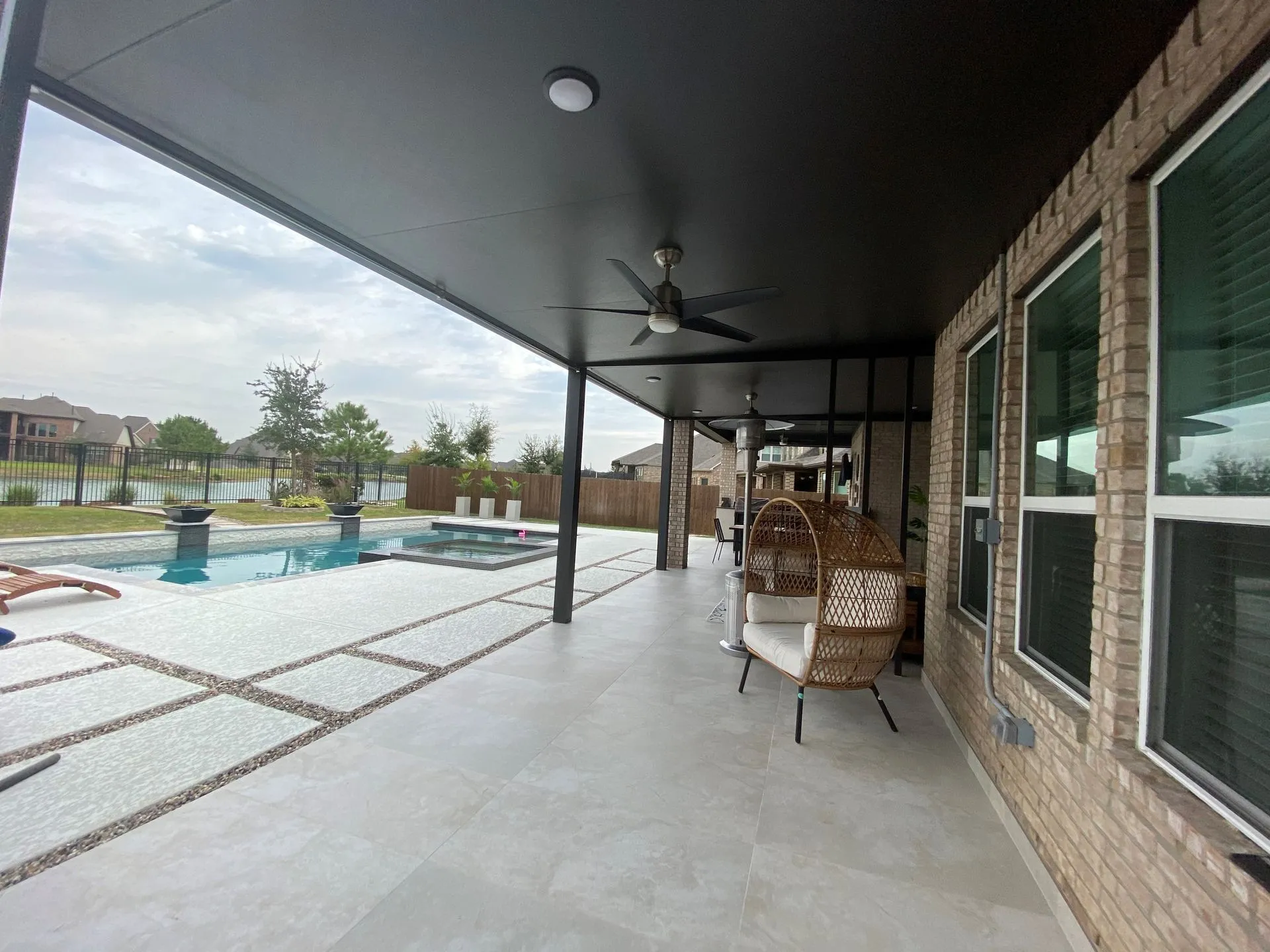 Aluminum patio cover installed by Kool Covers