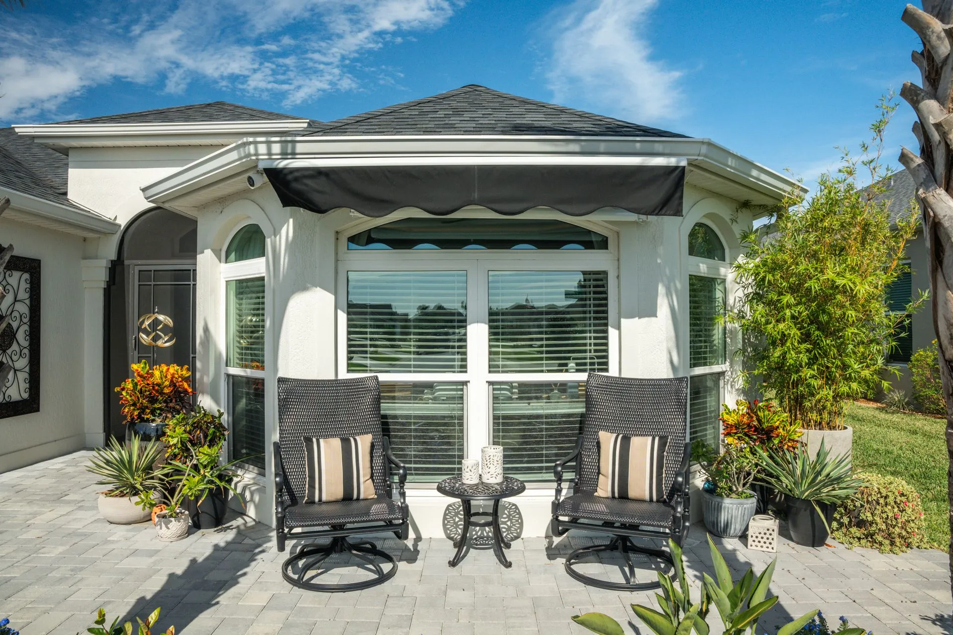 Retractable awning installed by Kool Covers