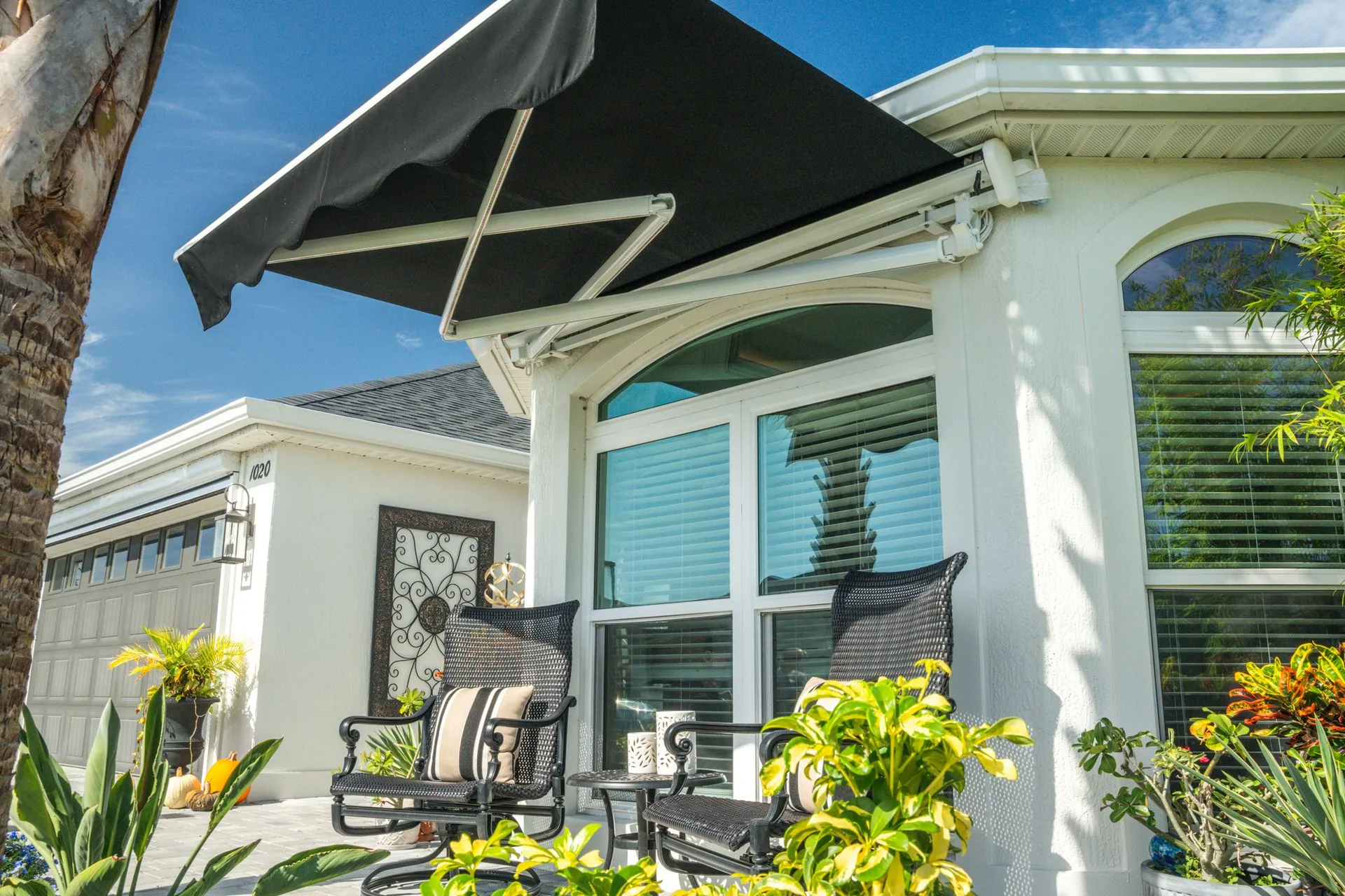 Retractable awning installed by Kool Covers